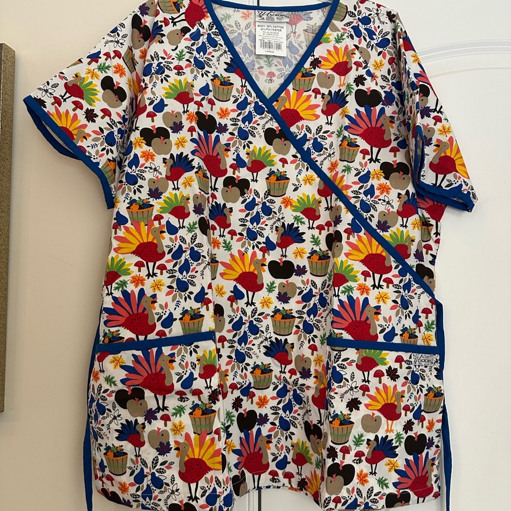 Thanksgiving scrub top